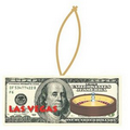 Vegas Roulette Table On $100 Bill Ornament w/ Mirrored Back (2 Sq. Inch)